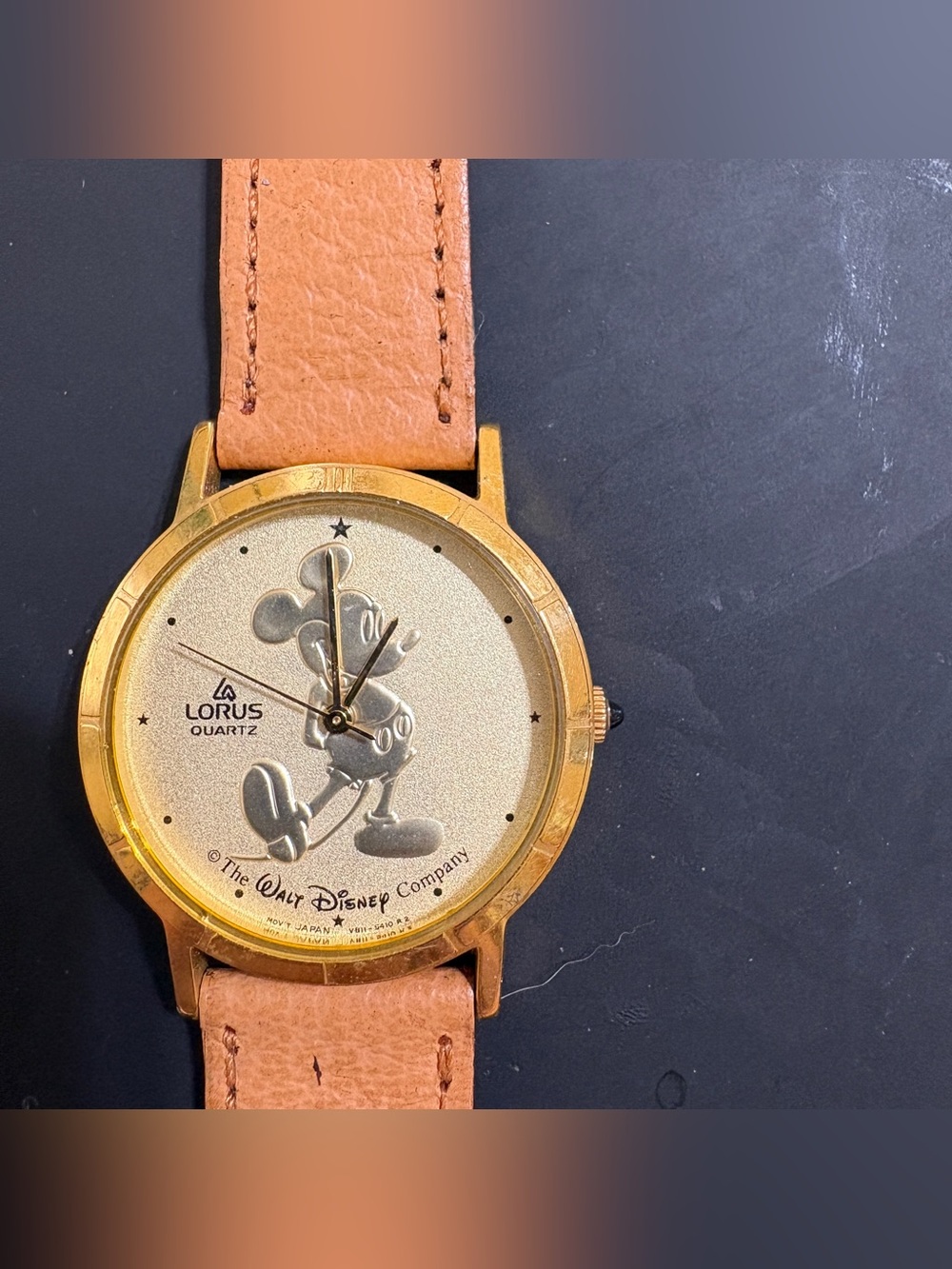 Vintage Seiko Lorus Disney Mickey Mouse Coin Watch Women's